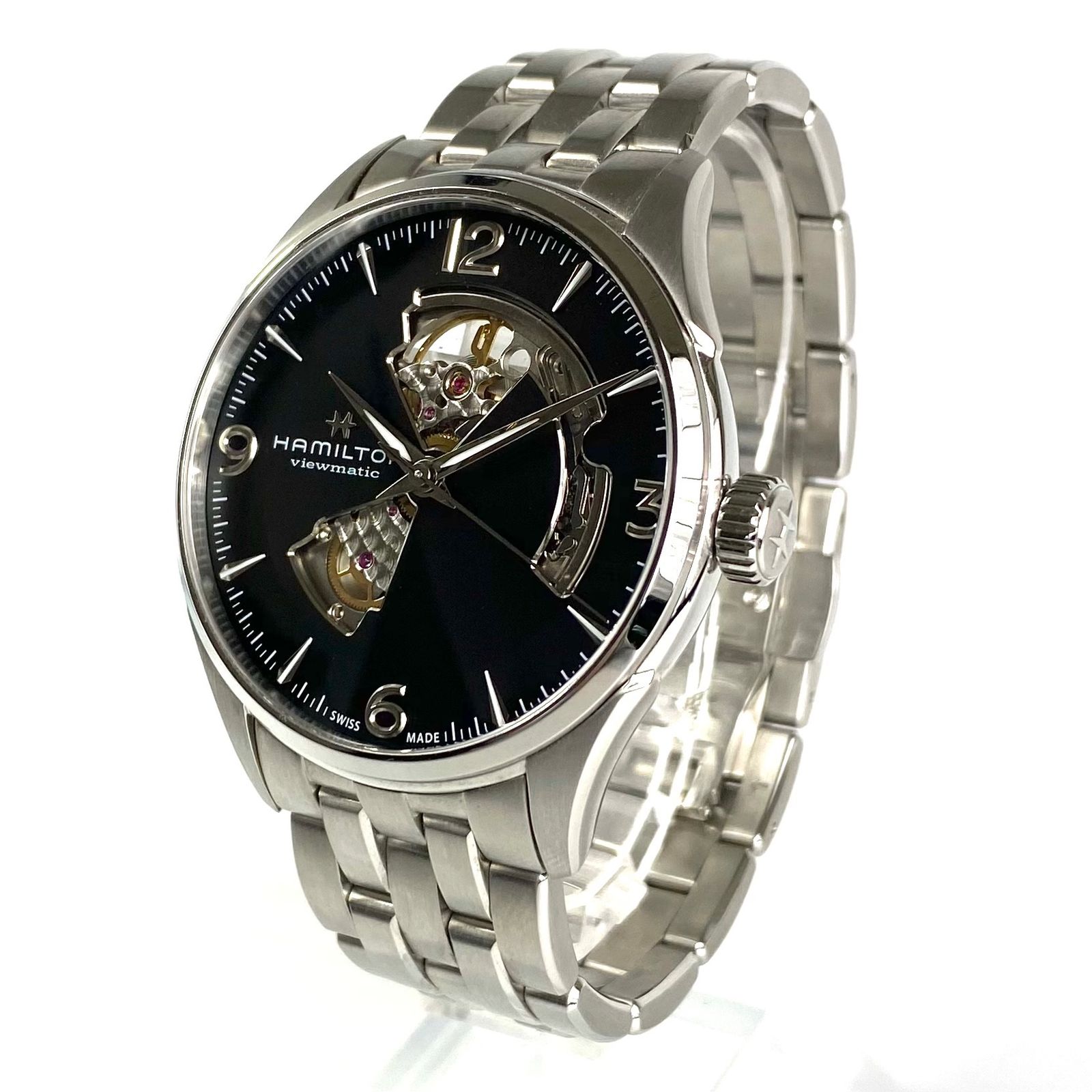 美品】ハミルトン ジャズマスター オープンハート H327050 自動巻