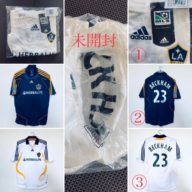 adidas - ② LAギャラクシー(H) ＃23 ベッカム半袖 選手用　ストックリーグ仕様 ② LAギャラクシー(H) ＃23 ベッカム半袖 選手用ストックリーグ