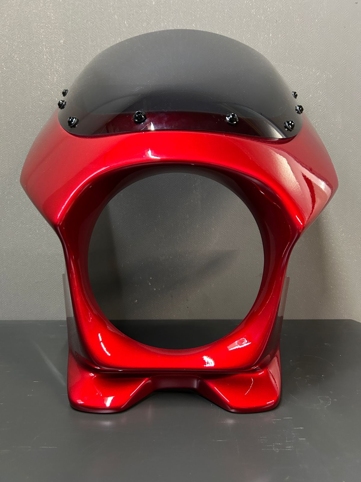 Z650RS ビキニカウル キャンディミディアムレッド 純正色 ショートスクリーン スモーク マウントボルト ボルト類一式付属