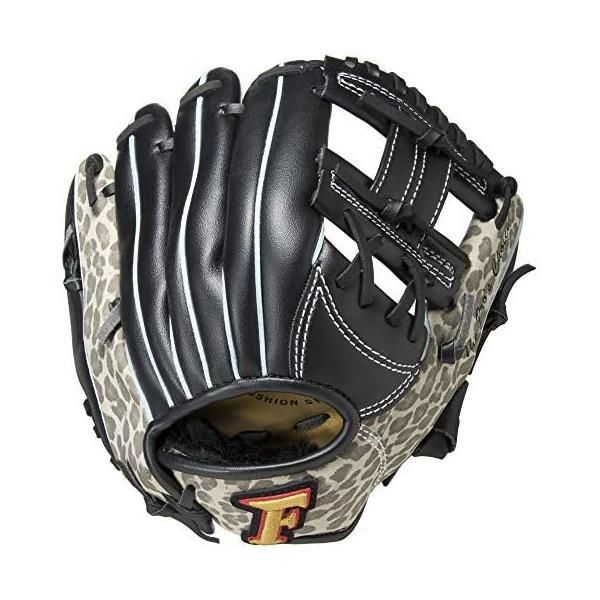 ファルコン 少年低学年用軟式グラブLH(右投げ) FG-1288 ブラック×アニマル S (ブラック JｒS)