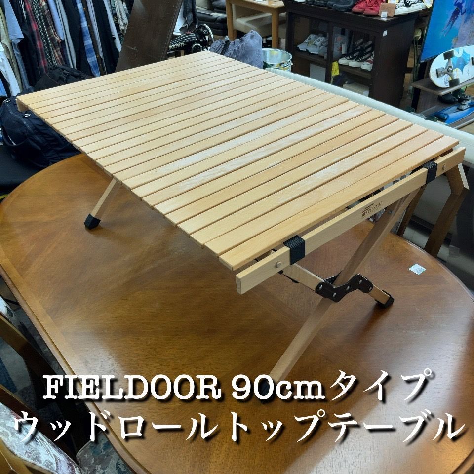 FIELDOOR ウッドロールトップテーブル90(ナチュラル) FIELDOOR（フィールドア） | ウッドロールトップテーブル90 八角形型