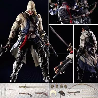中古】フィギュア PLAY ARTS改 コナー 「アサシン クリード3