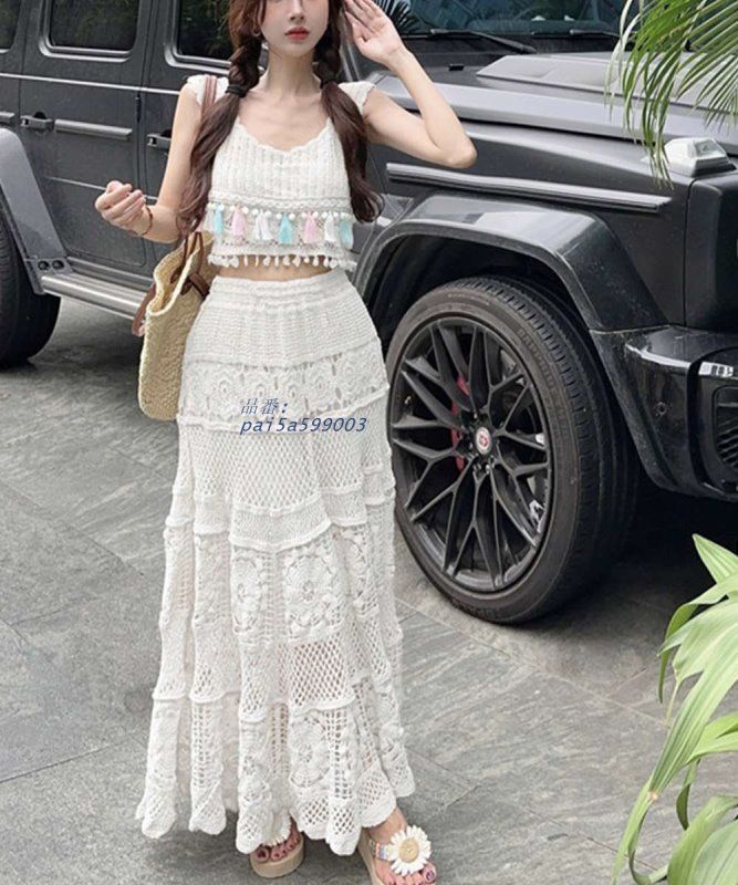 クロシェ編み セットアップ