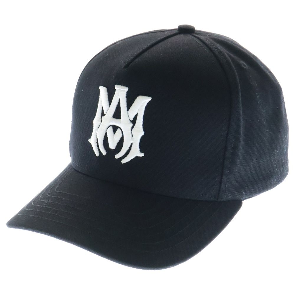 ⭕新品、未使用⭕アミリ☆キャンバスロゴキャップ☆ブラック AMIRI (アミリ) FULL CANVAS MA HAT SRAMHACP1016SMRBC012