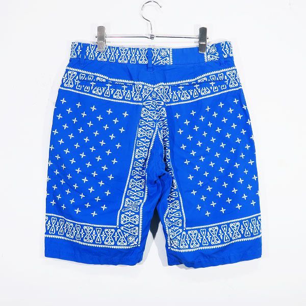 STUSSY ステューシー BANDANA SHORTS バンダナ ショーツ ブルー ショート ハーフ パンツ ボトムス