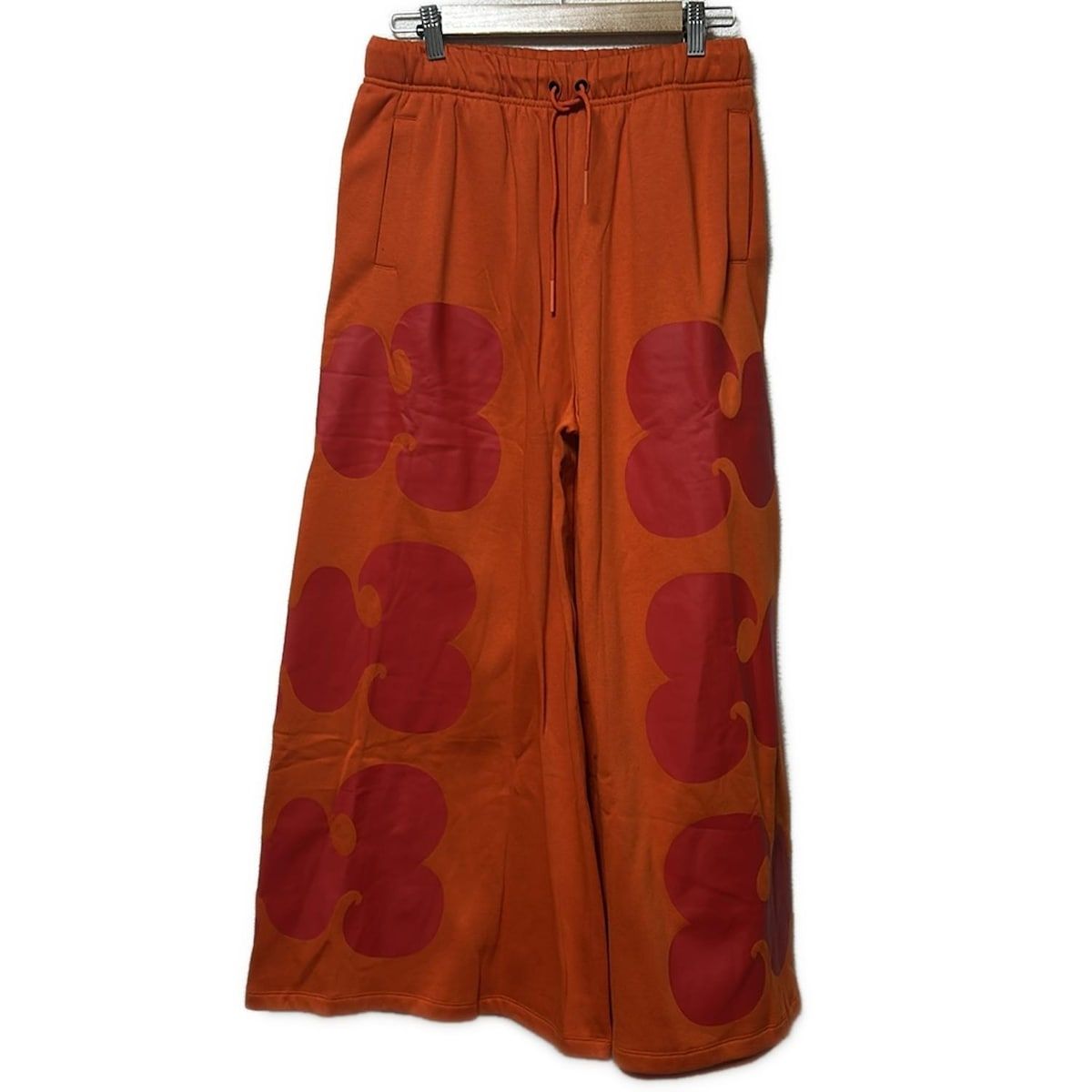 marimekko マリメッコ パンツ サイズL メンズ - オレンジ×レッド フルレングス|ウエストゴム|×adidas