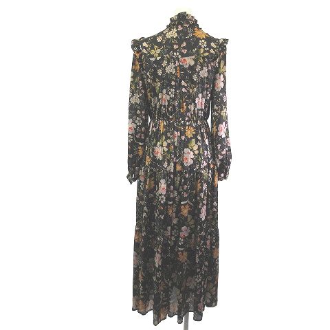 ダブルスタンダードクロージング★花柄ロングワンピース★美品 ダブルスタンダードクロージング花柄ロングワンピース（長袖）