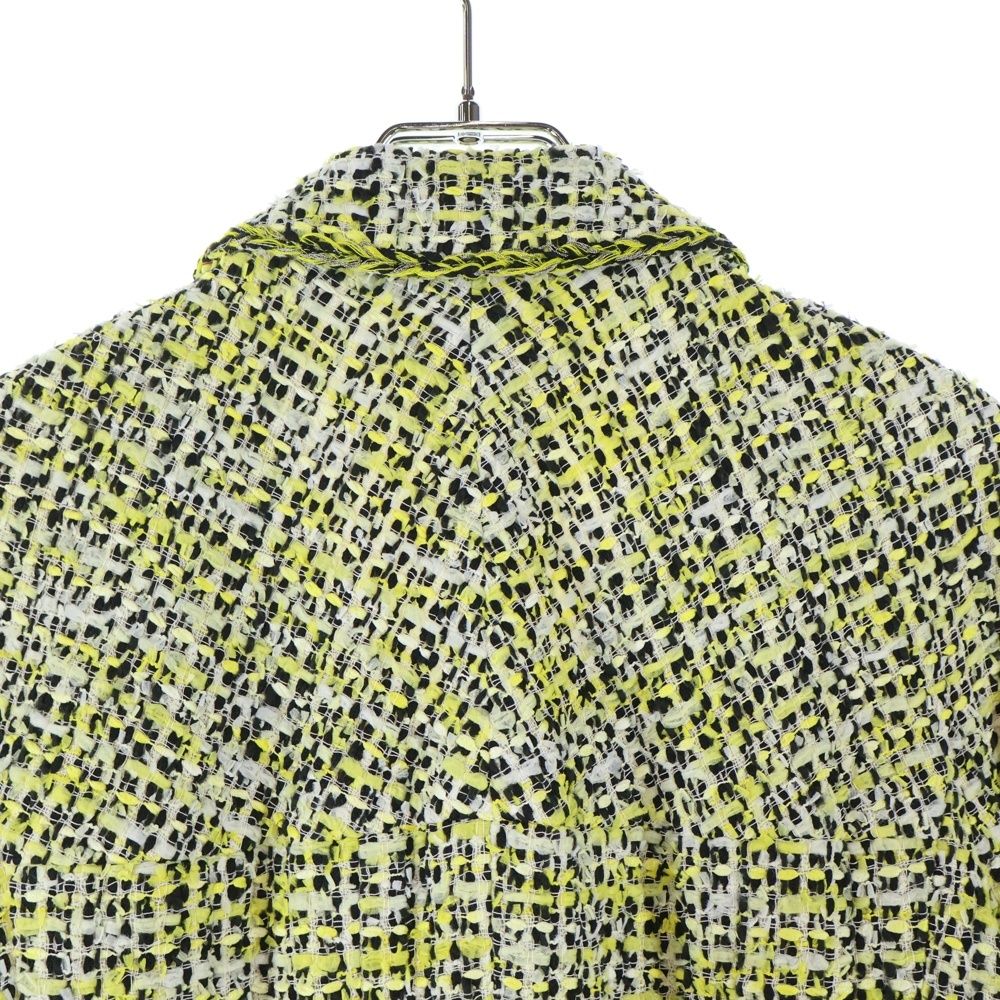 【CHANEL】シルク混　ココボタン ツイード ジップ ジャケット CHANEL (シャネル) 06P スプリングコレクション ココマークボタン