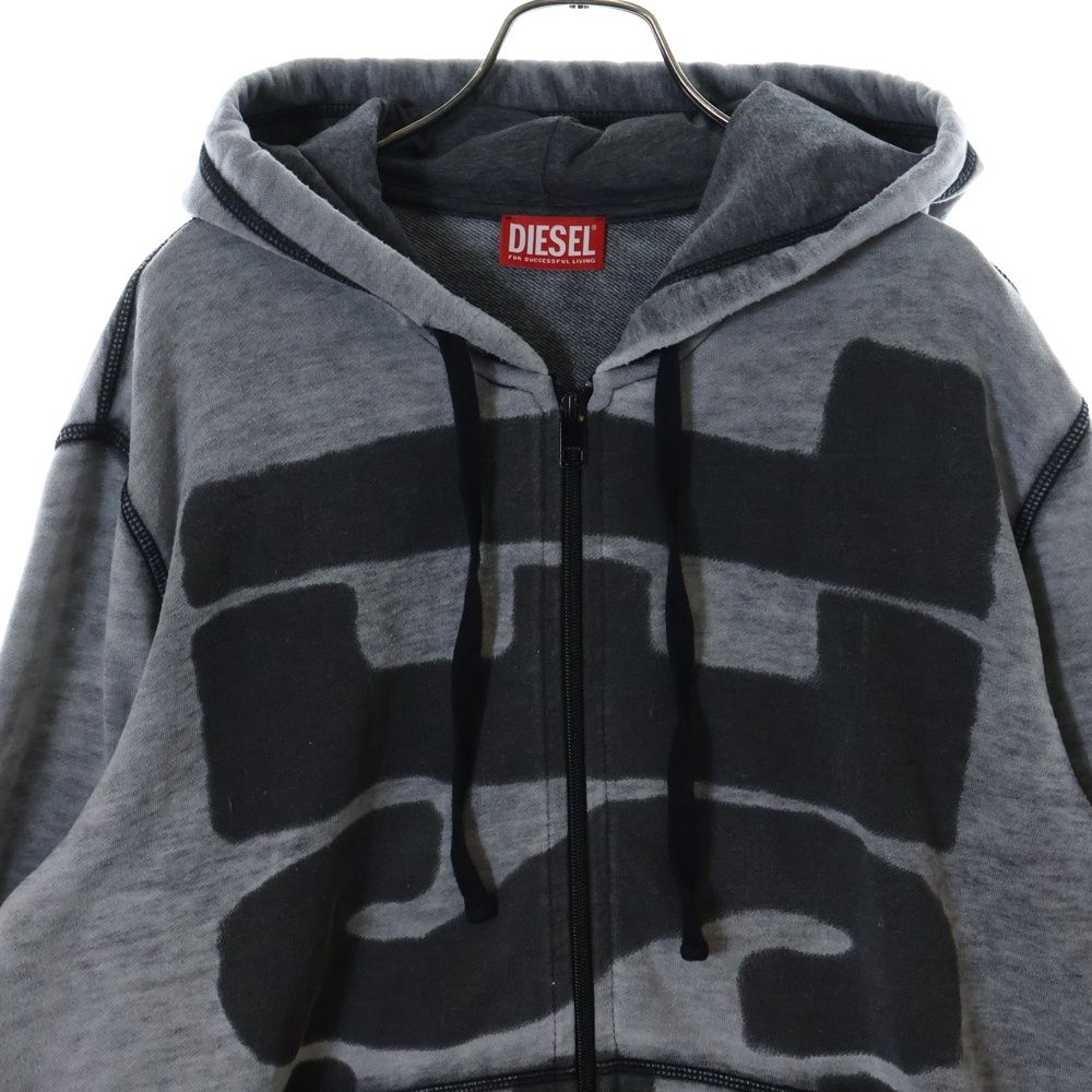 大人気★DIESEL Ginn L4 ロゴ スウェットパーカー フーディ 大人気☆DIESEL Ginn L4 ロゴ スウェットパーカー フーディ
