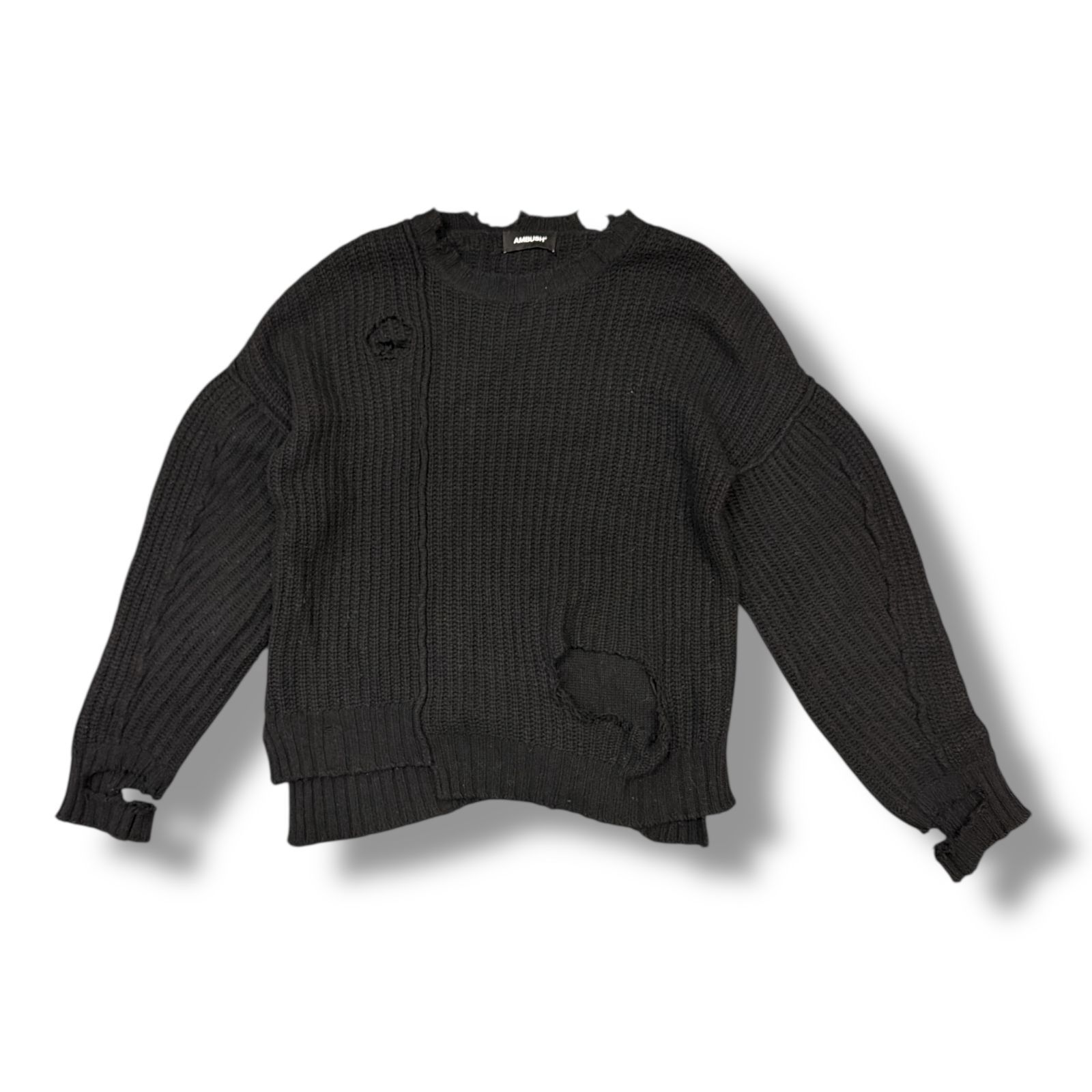 中古・古着通販AMBUSH (アンブッシュ) ダメージニット AMBUSH ダメージ 