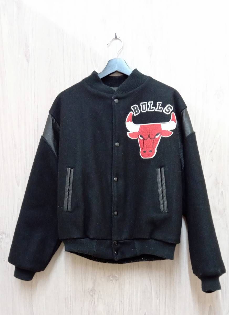 90s CHICAGOBULLS×chalkline スタジャン USA製 CHALK LINE/チョーク