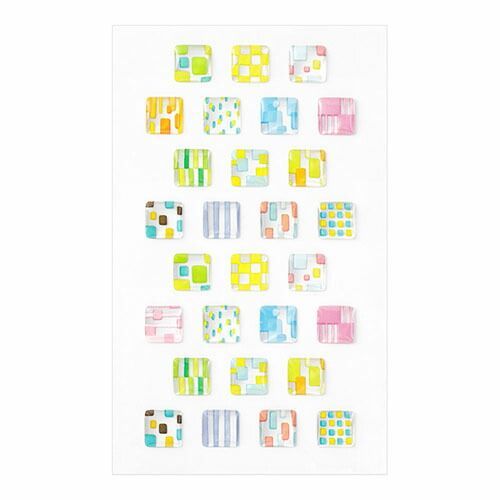 まとめ ミドリ シール レジン 四角柄 パターン 82530 ×30セット