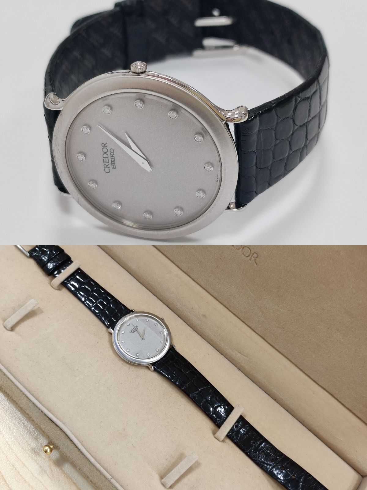 SEIKO セイコー クレドール メンズ 2F70-0541 Pt900 電池交換済