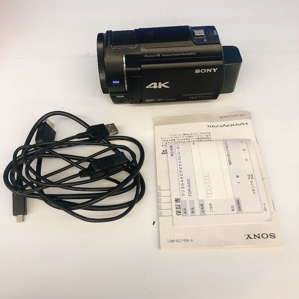 SONY ソニー Handycam FDR-AX30 4K ビデオカメラ ジャンク