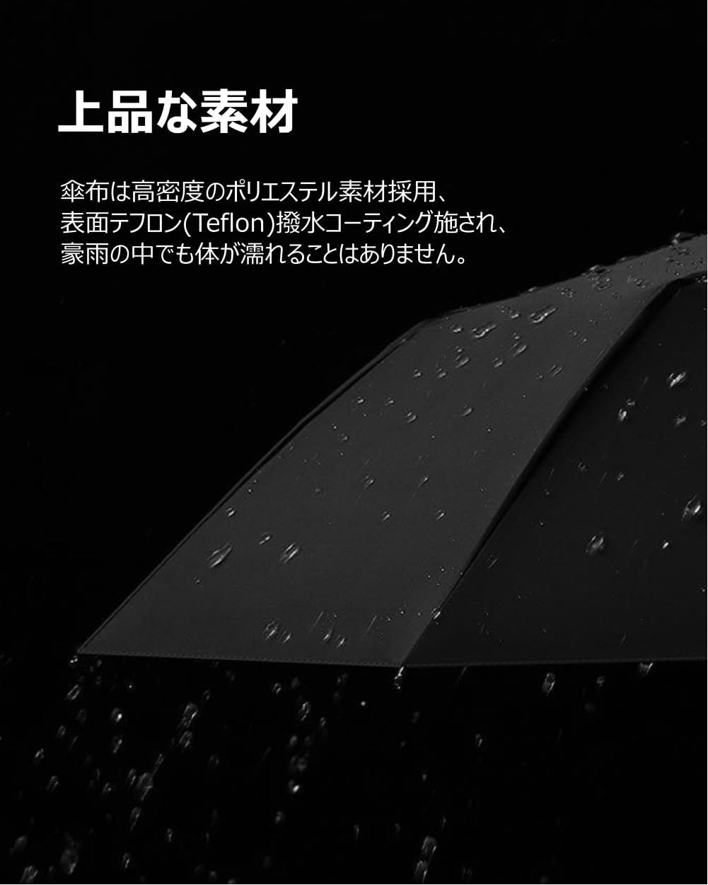 折りたたみ傘 超大24本双骨・順折り式 折り畳み傘 大きい ワンタッチ - 傘