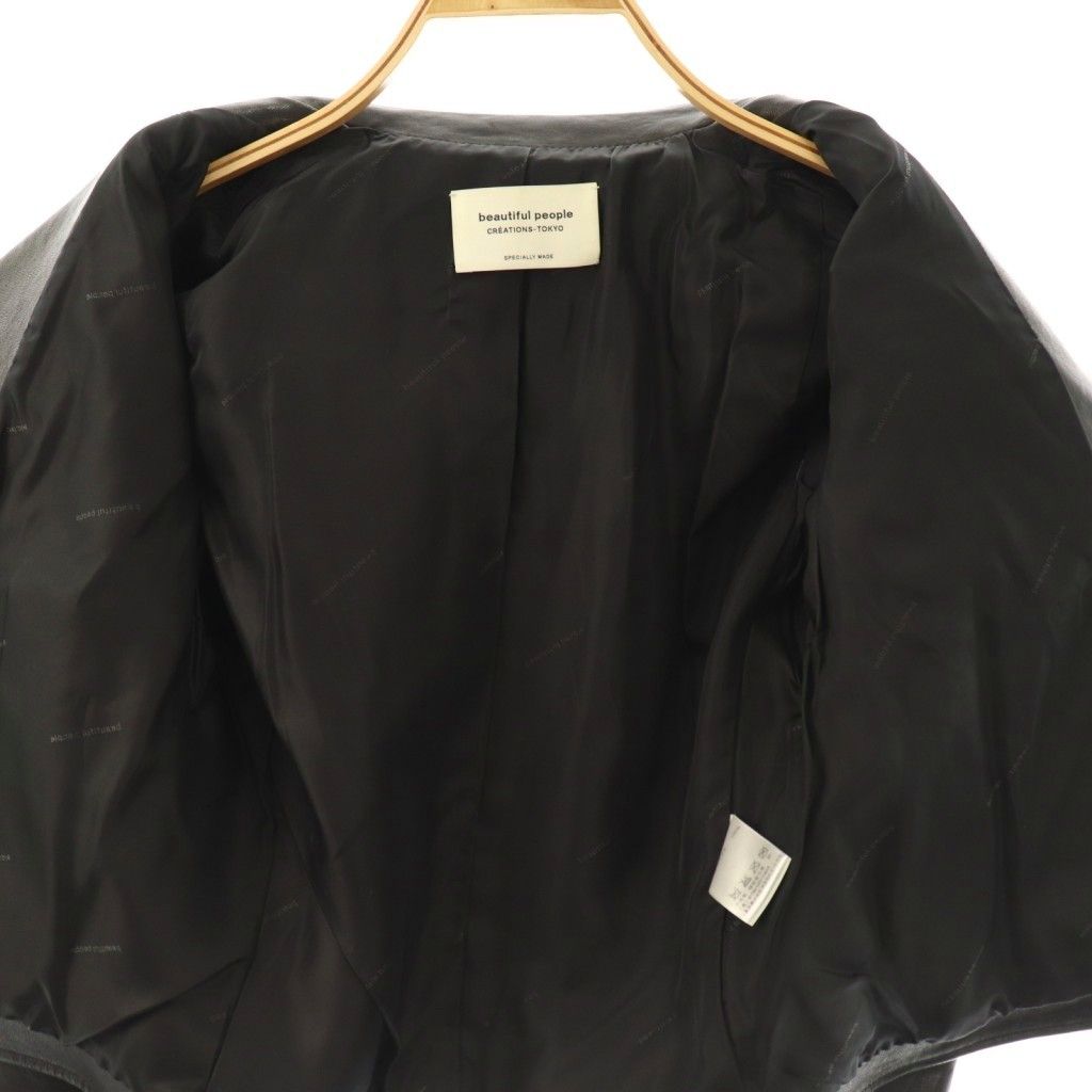 ビューティフルピープル beautiful people キッズ ラムレザーダブル