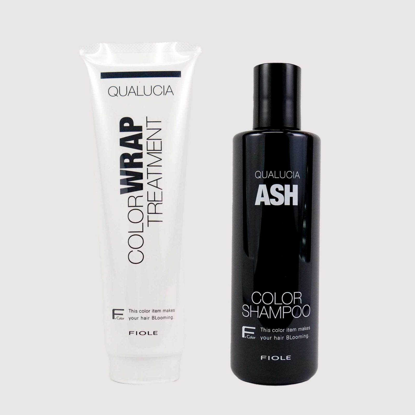 フィヨーレ FIOLE クオルシア カラーシャンプー アッシュ 250ml u0026 カラーラップトリートメント 240g セット ASH QUALUCIA