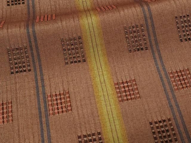 平和屋着物○本場大島紬 飛鶴文 正絹 逸品 AABA3358ck