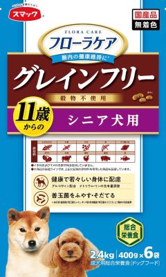 同梱不可 4個セット スマック フローラケア DOG シニア犬用 2.4kg