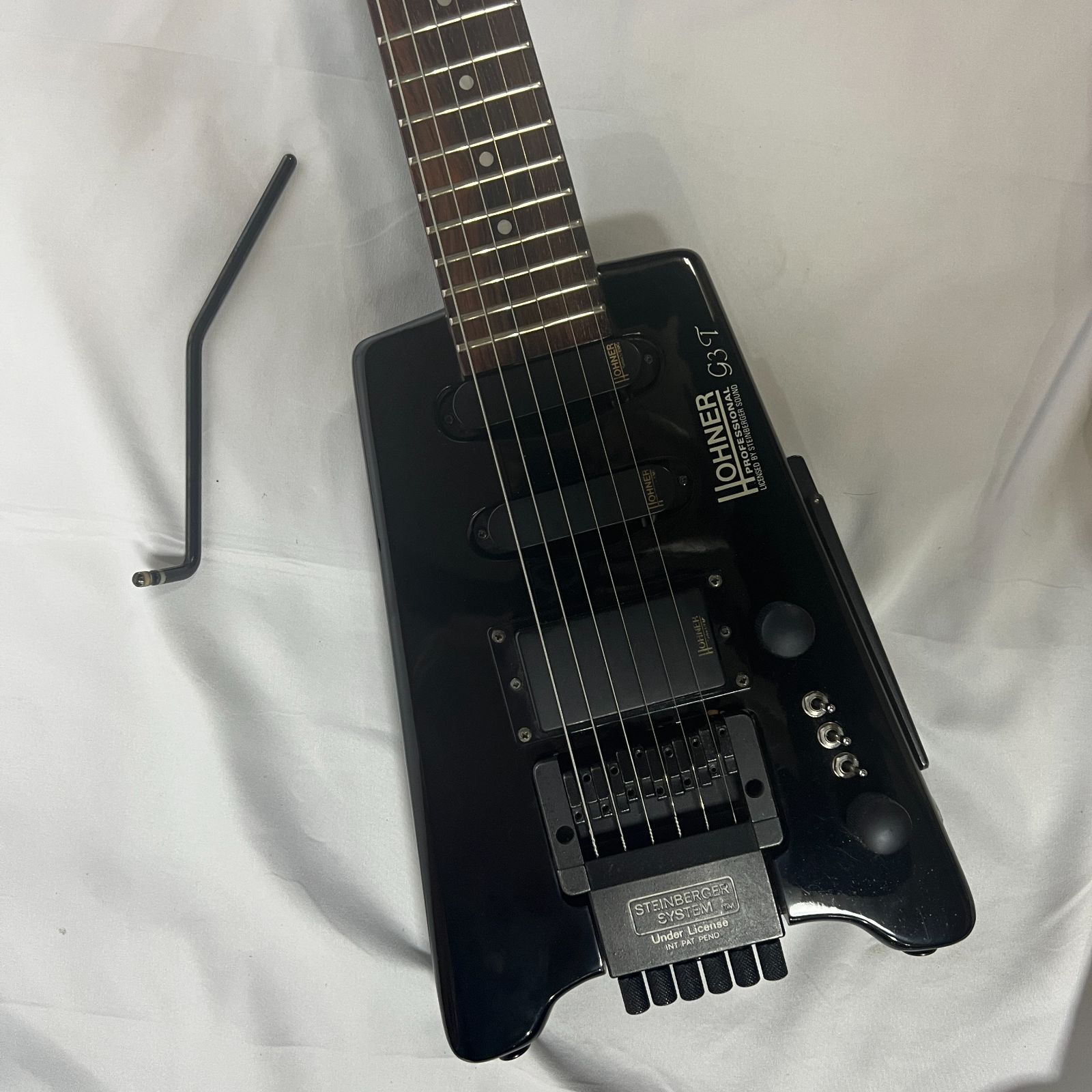動作確認済】HOHNER G3T | ヘッドレスギター！アーム、純正