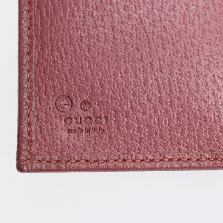 美品❤︎ GUCCI 二つ折りさいふ ダブルG 二つ折りウォレットライラック レザー | GUCCI公式