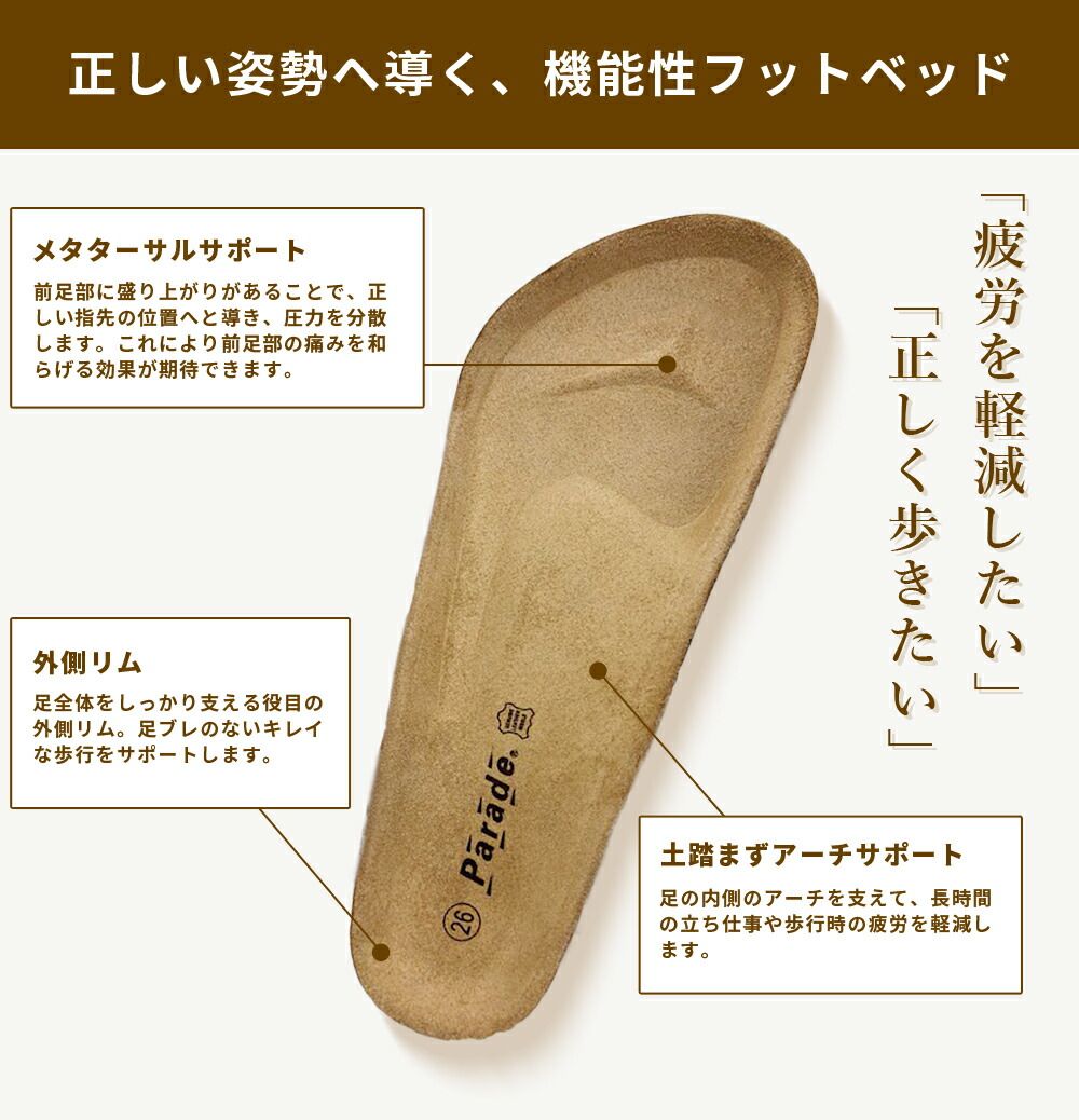 ベージュスエード サンダル メンズ フットベッド シンプル