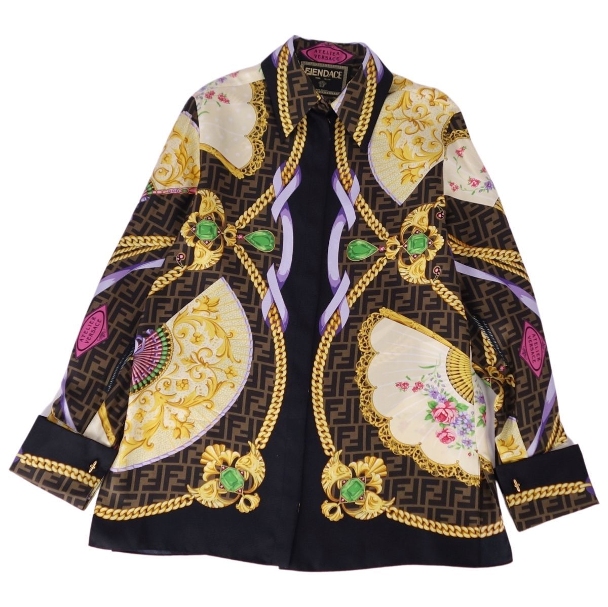 極美品 フェンダーチェ FENDACE VERSACE FENDI シャツ 20 - メルカリ