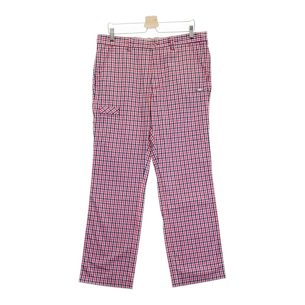サイズ：88 KAPPA GOLF カッパゴルフ  ストレッチパンツ チェック柄 レッド系 [240101213627] ゴルフウェア メンズ ストスト