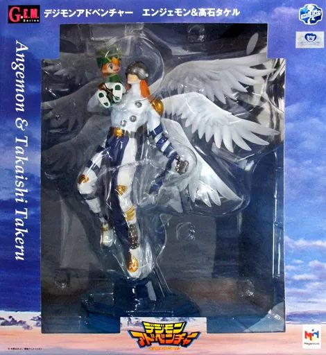 中古】フィギュア G.E.M.シリーズ エンジェモン＆高石タケル