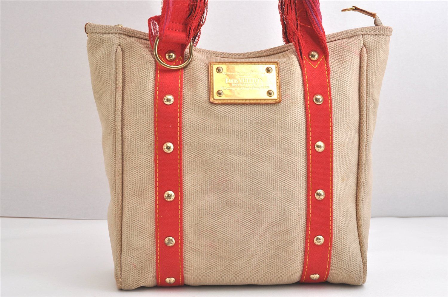 配送 LOUIS VUITTON ルイヴィトン アンティグア カバ MM トート