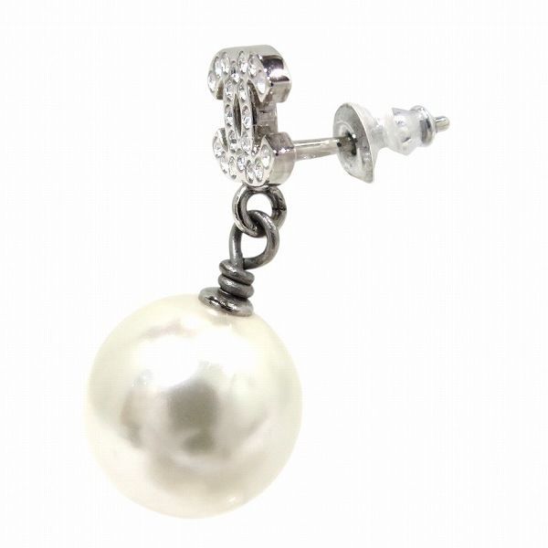 シャネル CHANEL B19 V ココマーク フェイクパール ラインストーン