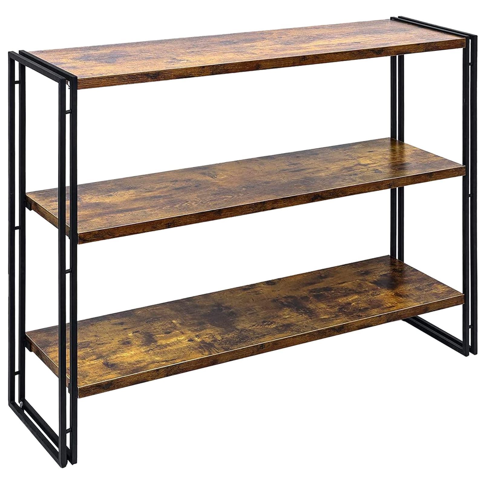 木製 本棚 CD DVD ブルーレイ ラック ホワイト/ブラック 10段 ぼん家具