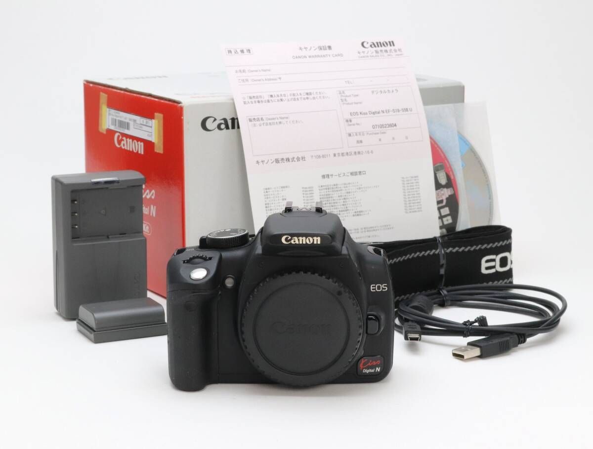 ジャンク品　Canon EOS デジタル一眼レフカメラ 本体 D (ジャンク) Canon キヤノン EOS kiss Digital N ブラック 返品不可