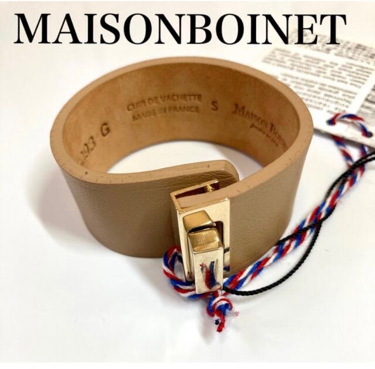 MAISONBOINETレザーブレスレット新品未使用-