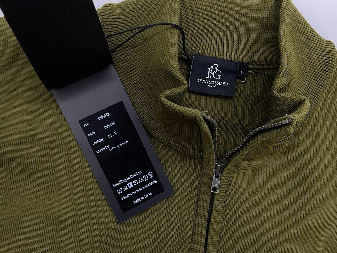 サイズS【未使用】1PIU1UGUALE3 GOLF ジップモックネックニット サイズS【未使用】1PIU1UGUALE3 GOLF ジップモックネックニット