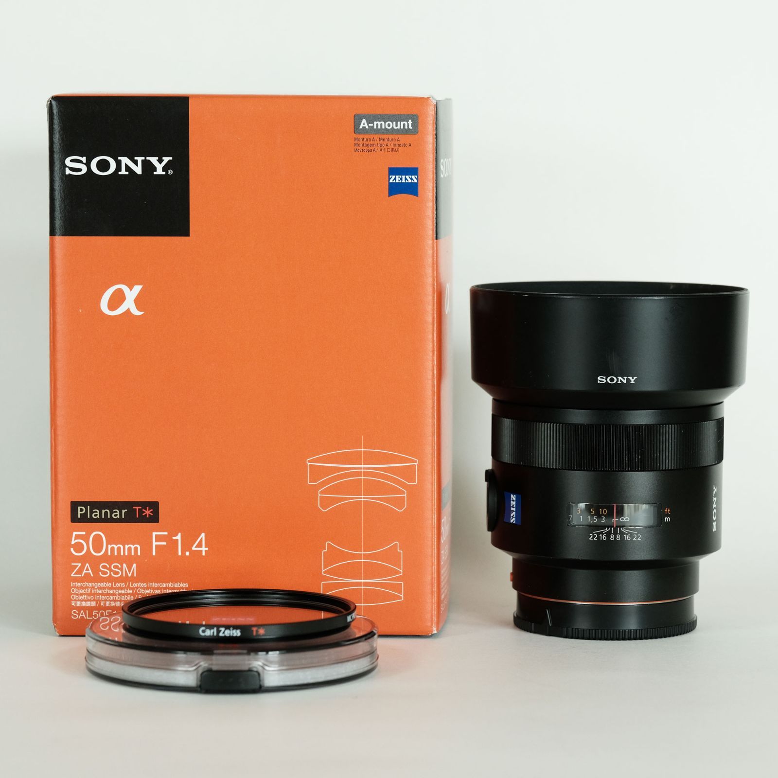 良品｜純正フィルター付] SONY Planar T* 50mm F1.4 ZA SSM SAL50F14Z / ソニーAマウント - メルカリ