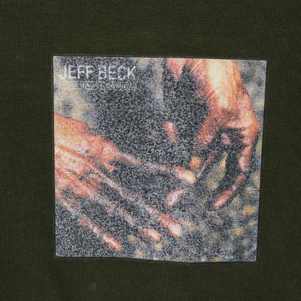 美品☆希少☆ジェフベック☆ツアーTシャツ☆2000年☆バンドTシャツ☆カーキ 美品☆希少☆ジェフベック☆ツアーTシャツ☆2000年☆バンドT