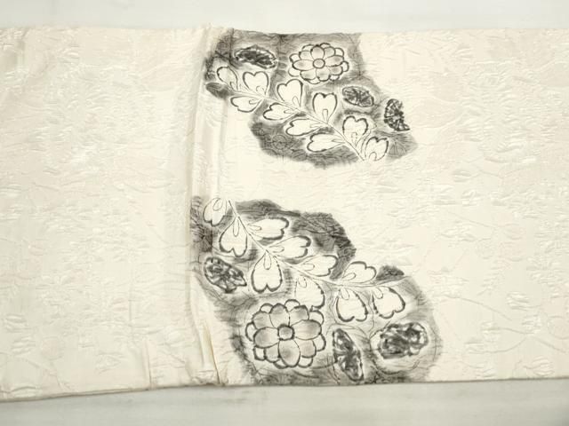 紬織 辻が花　ふくれ織袋帯　セット 袋帯 辻が花文様 ふくれ織 作家落款あり | キモサト商店