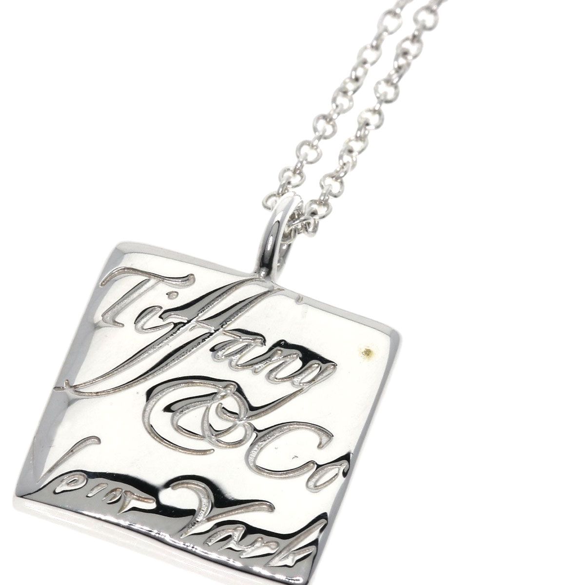 TIFFANY&Co. ティファニー ノーツ スクエア ネックレス SV レディース