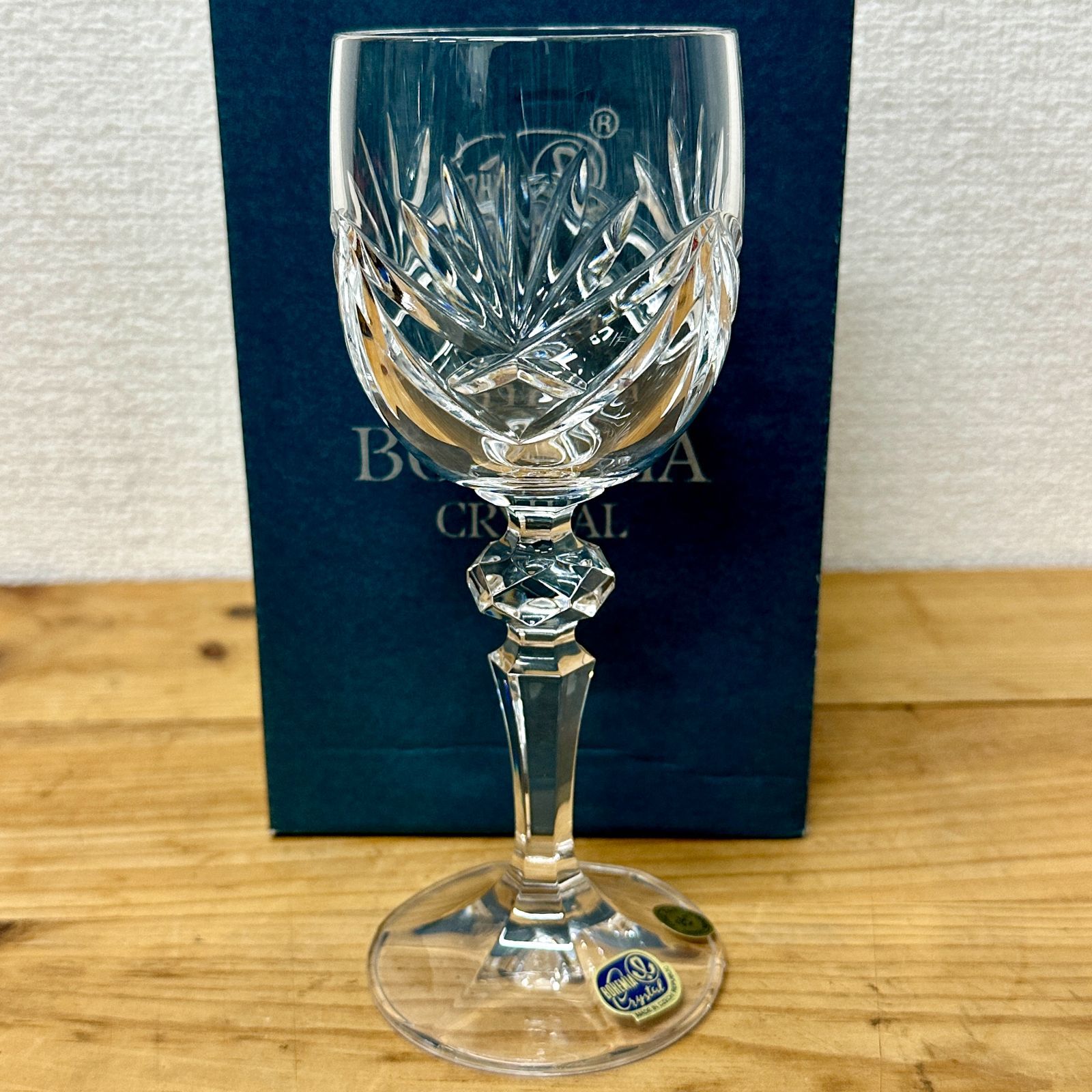新品・未使用品】BOHEMIA CRYSTAL ボヘミアクリスタル ワイングラス1客