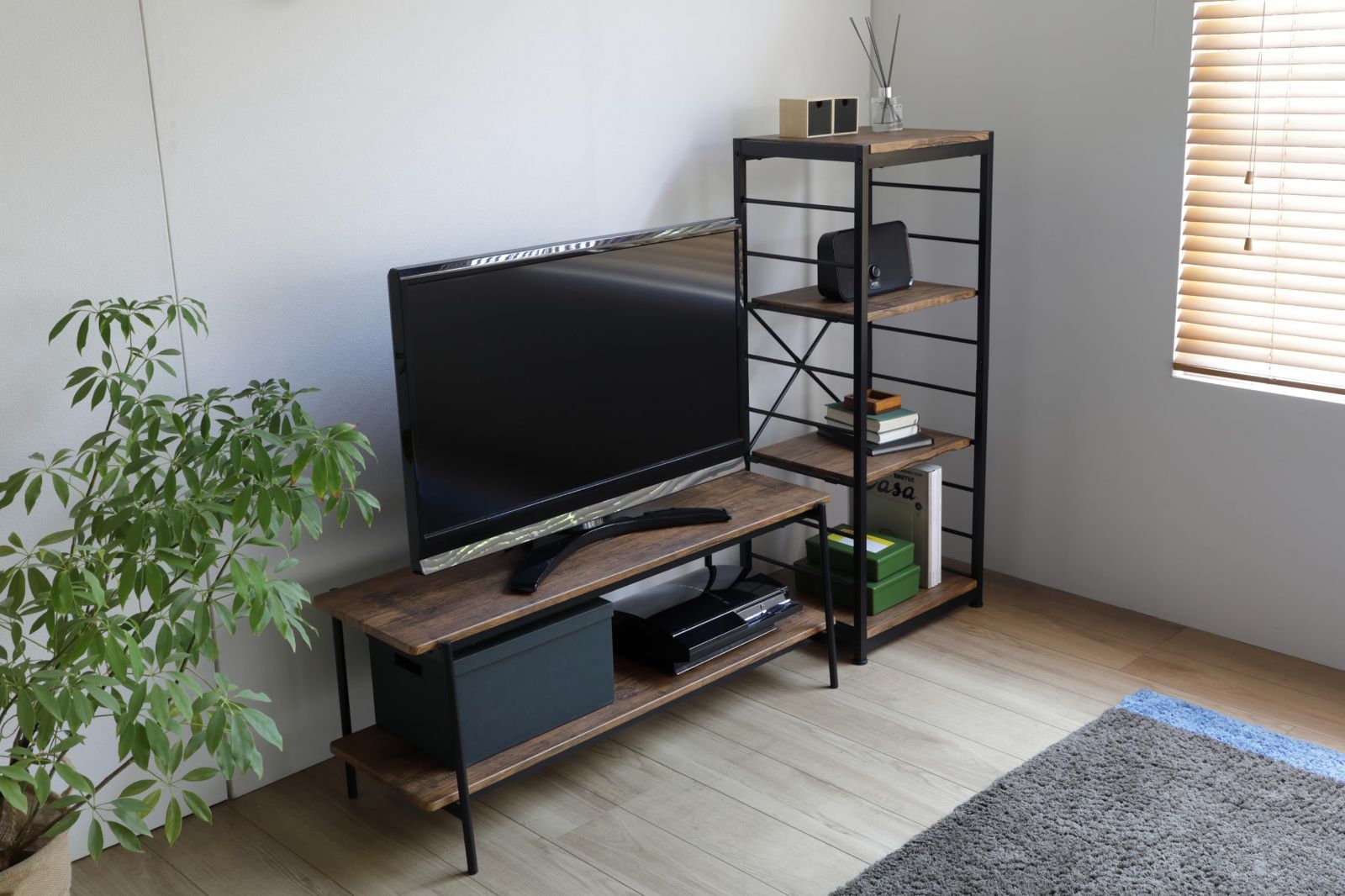 数量 テレビ台 ブラウン TVボード J-kitchens