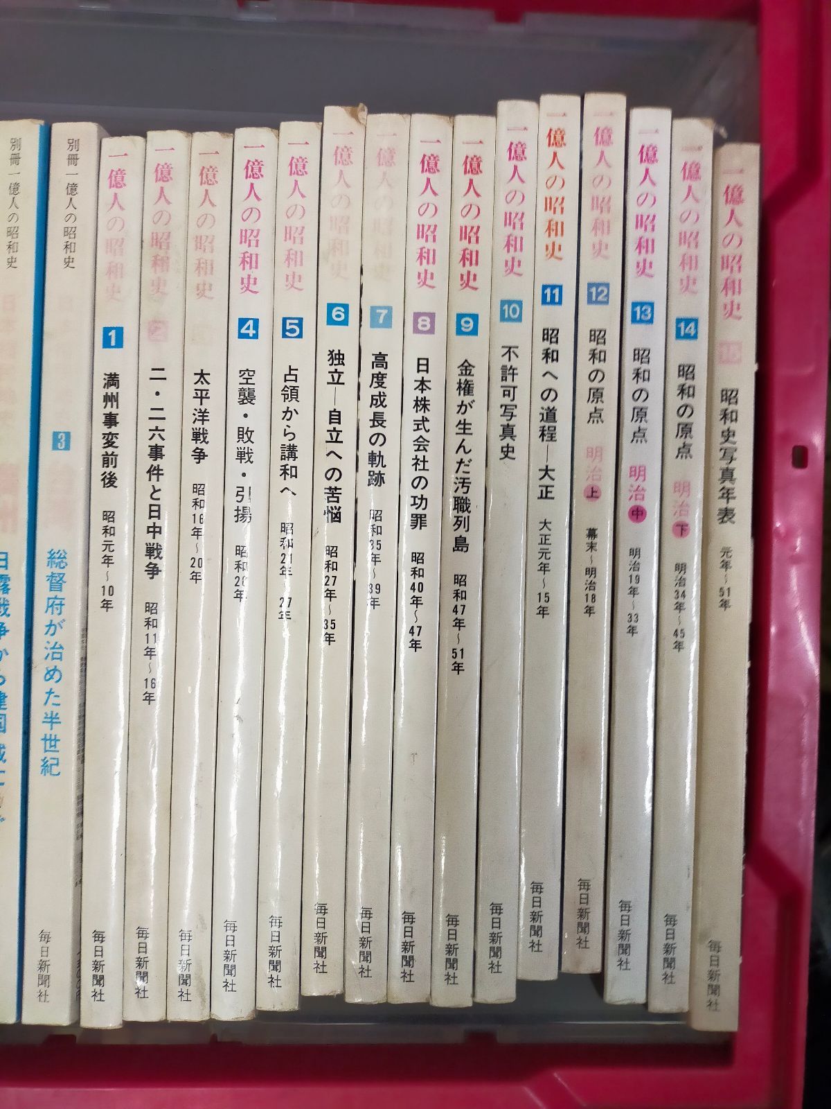 Set-20250818-02 1億人の昭和史全 15巻 別冊一億人の昭和史(日本