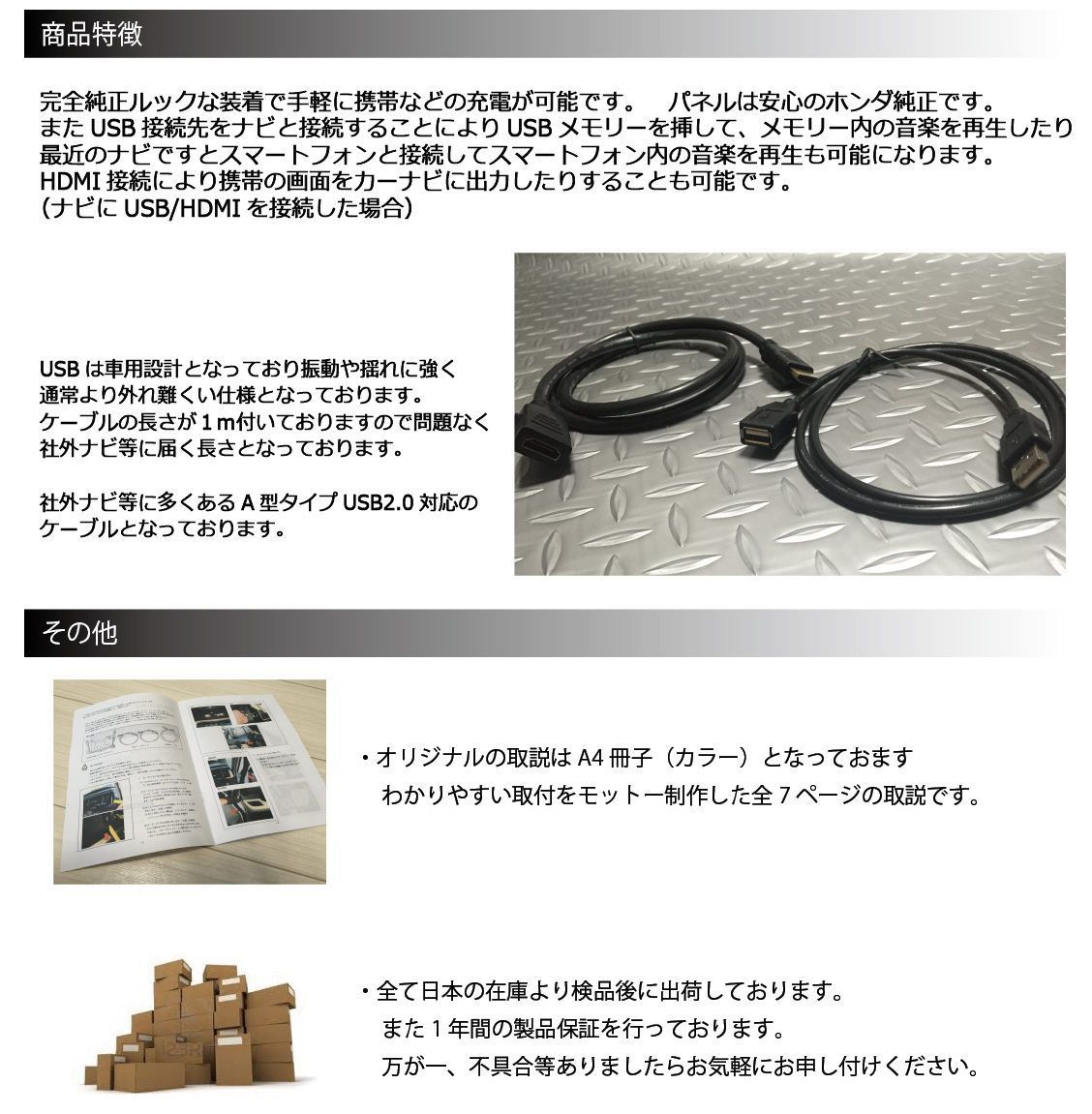 ホンダ ステップワゴン STEP WGN RP系 USB/HDMIパネルセット - メルカリ