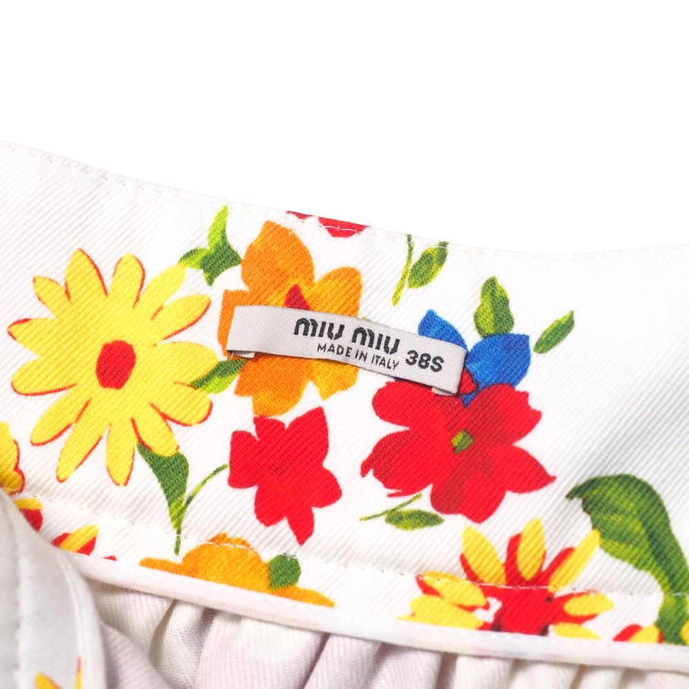 □美品□MIUMIU ミュウミュウ ロングスカート サイズ38S フラワー  