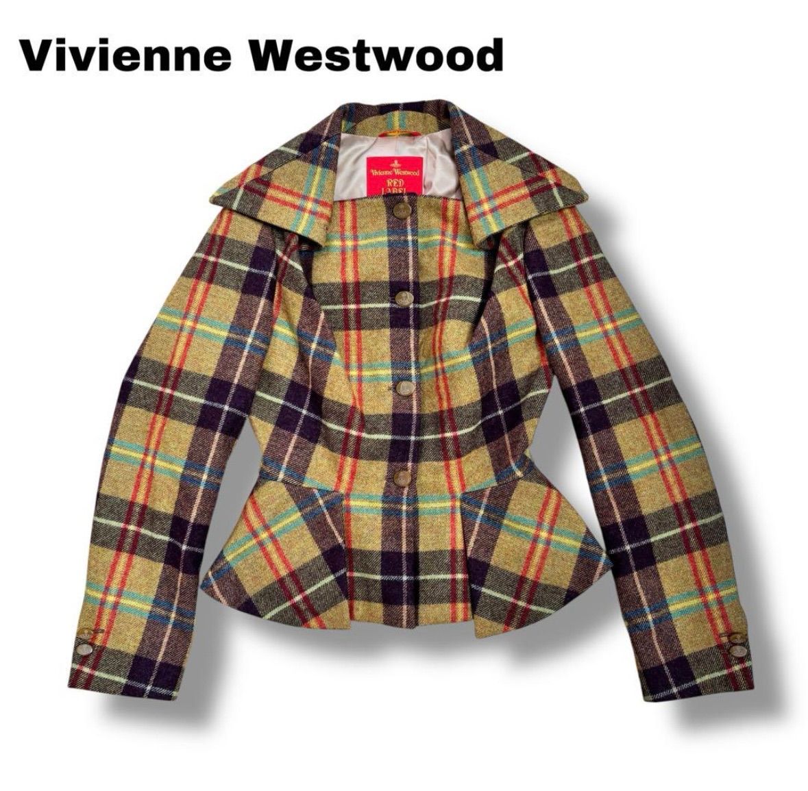 【Vivienne Westwood 】美品　Check Jacket 42 Vivienne Westwood 】美品 Check Jacket 42 - メルカリ