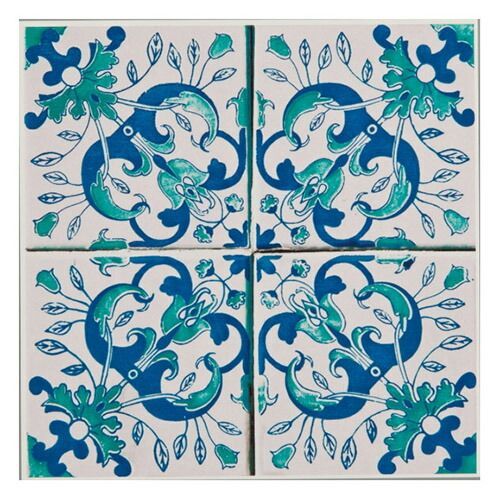 まとめ ニトムズ タイルステッカー 4枚 ブルーG M4007 ×10セット ATMAENTERPRISE_COM