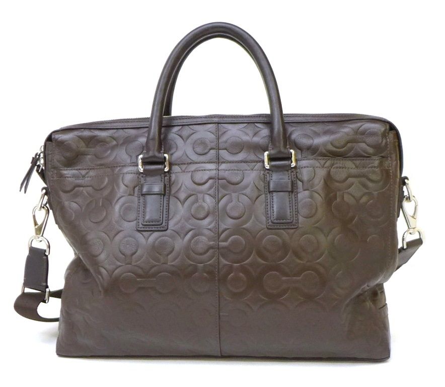 コーチ COACH ブリーフケース ビジネスバッグ 70251 チョコブラウン レザー 【中古】(47401) コーチ COACH ブリーフケース ビジネスバッグ 70251 チョコブラウン