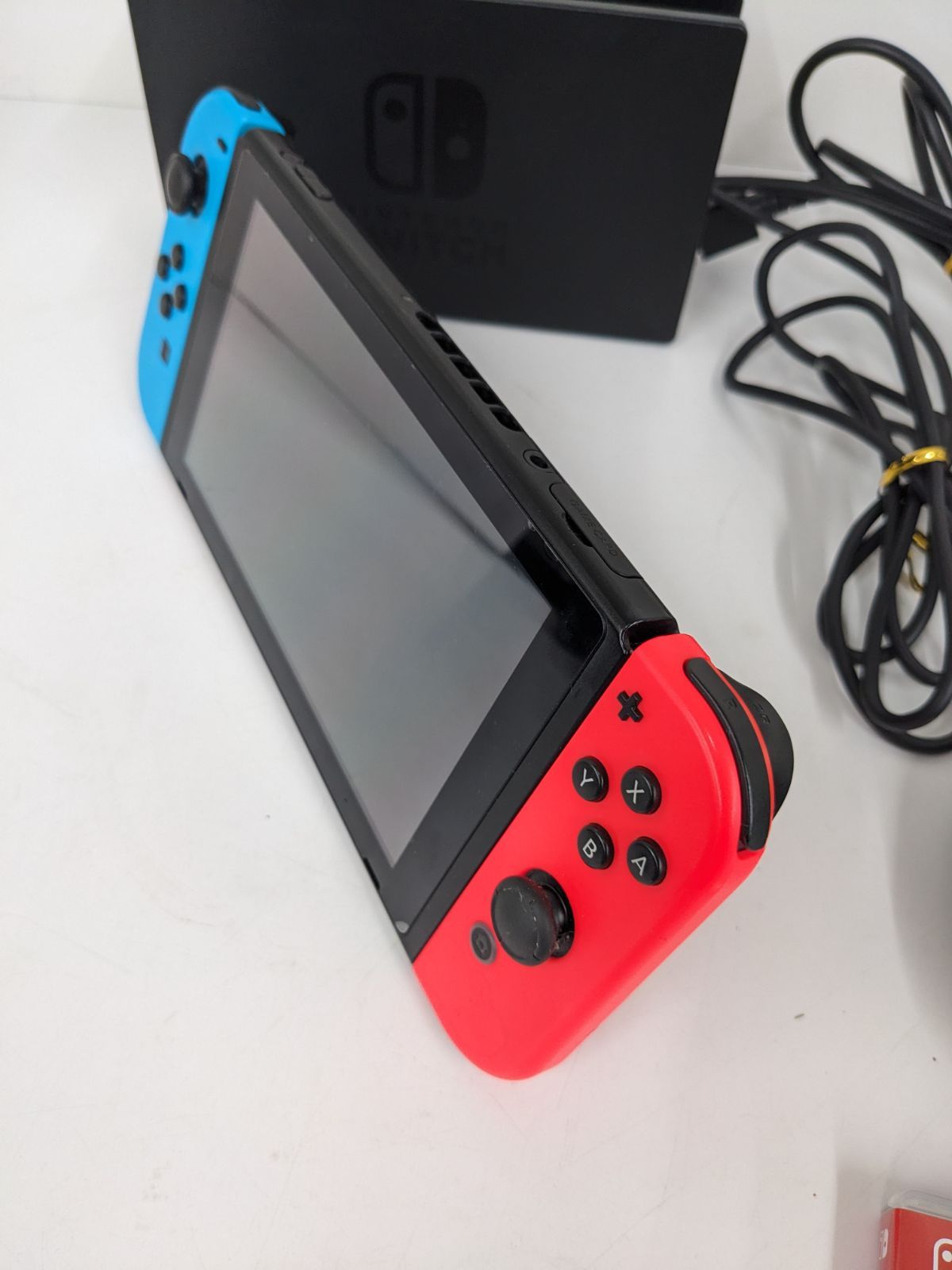 ＆通電確認済み Nintendo Switch 本体 HAC-001 充電器 人気 Joy-Con付