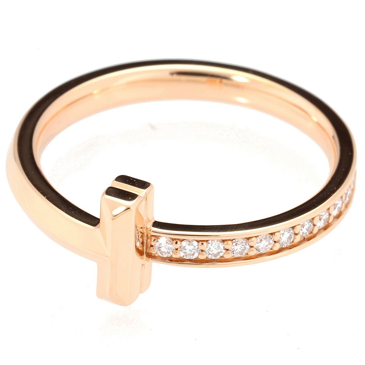 ティファニー T T ワン リング 指輪 ダイヤモンド K18 13号 TIFFANY&Co  