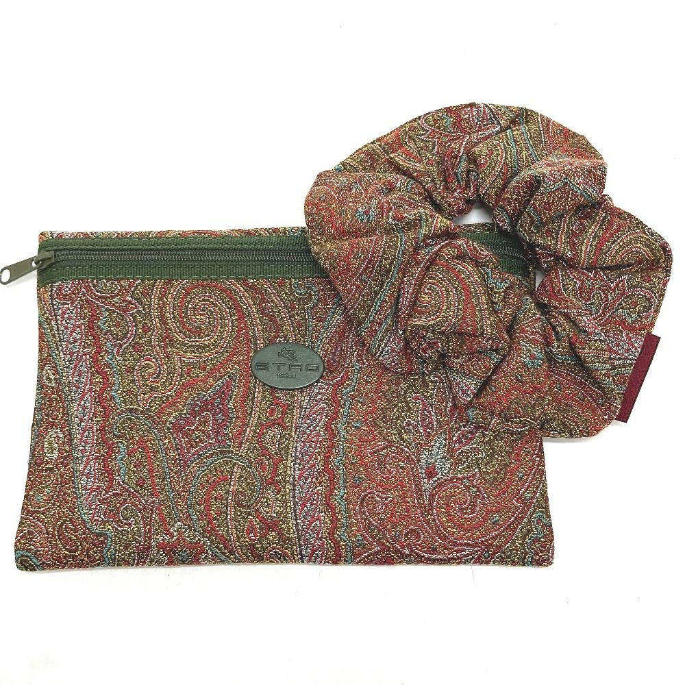 エトロ　シュシュ ETRO エトロ シュシュ ペイズリー柄 キャンバス - メルカリ